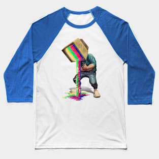 Televison Head Man Baseball T-Shirt